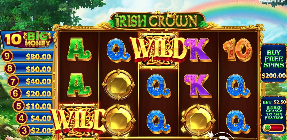 Recursos slot Irish Crown