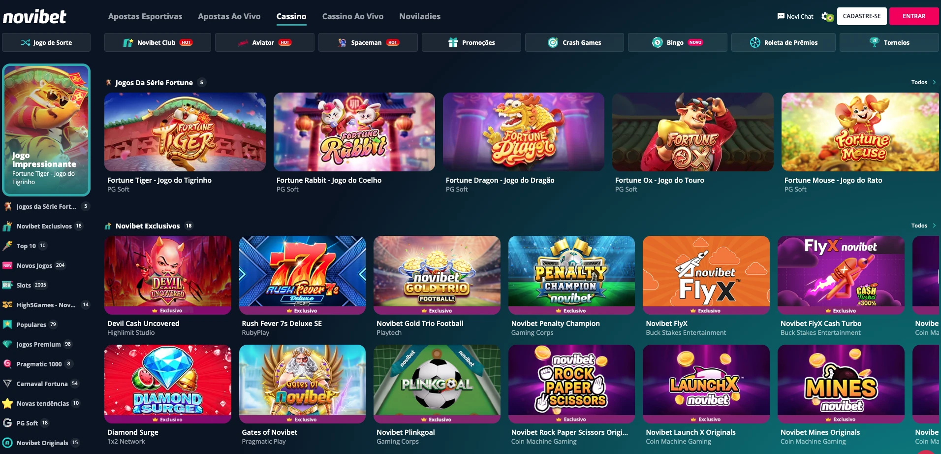 Novibet Cassino Slots