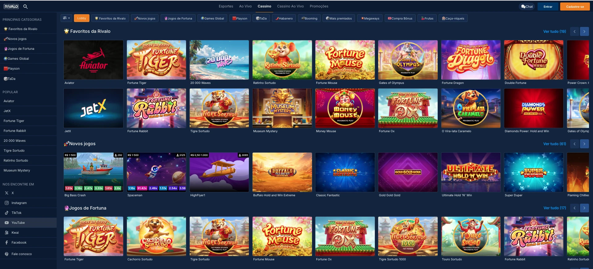 Slots Rivelo Cassino